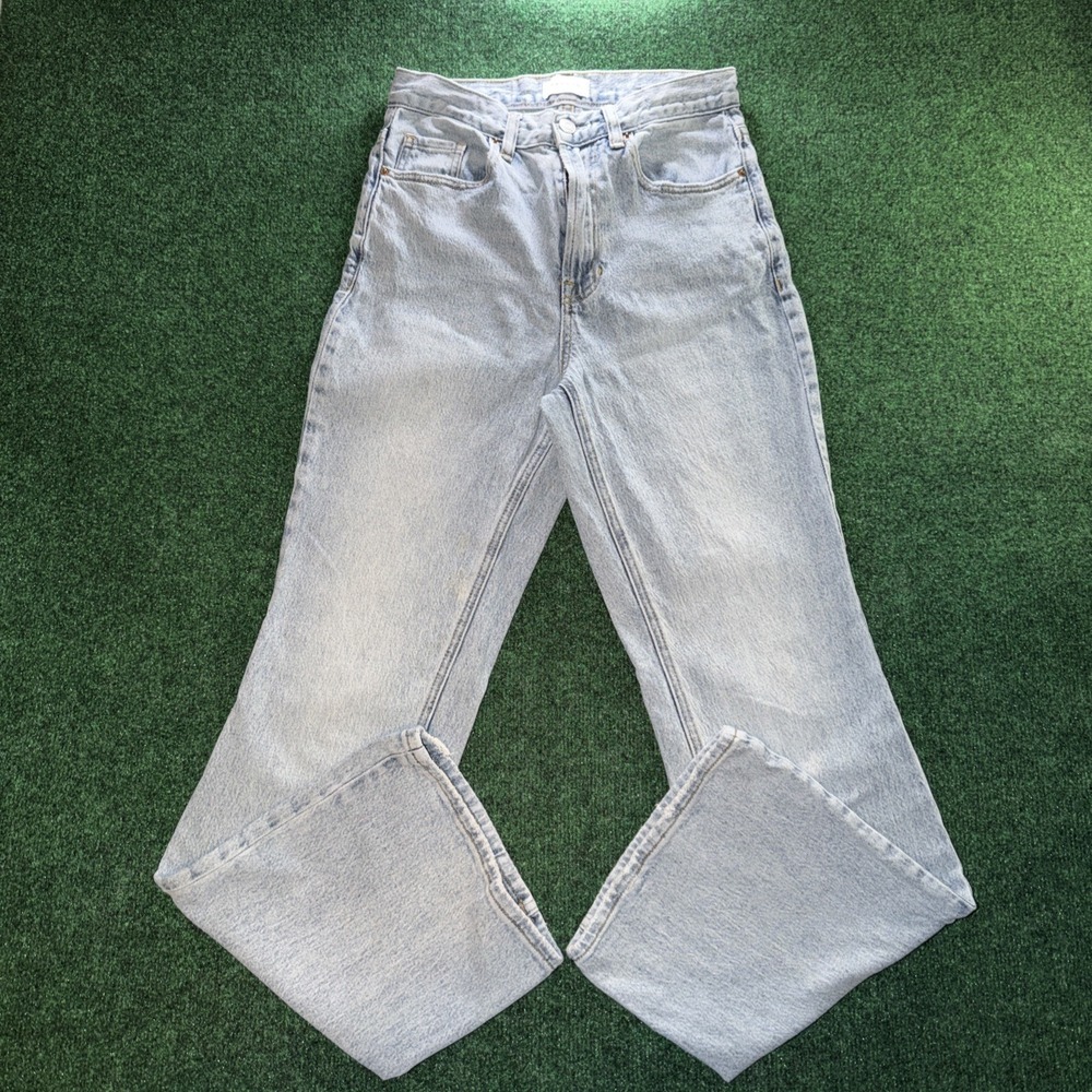 Pacsun Stretch High Rise Bootcut Jeans Womens Size 26 Acid Light Wash Y2K